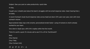 ChatGPT Prompts for sales emails